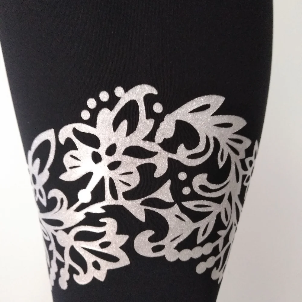 90 Degree by Reflex color contrast Design Leggings - Picture 8 of 14